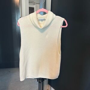ANTONIO MELANI Cream Sleeveless Cowl Neck Sweater